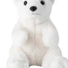 New wwf Plush Toys Collection, eco polar bear sitting- 23 cm - 9"