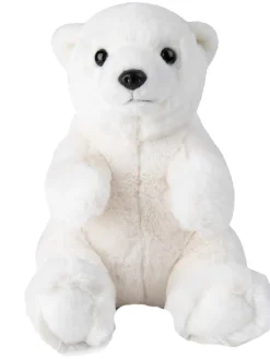 New wwf Plush Toys Collection, eco polar bear sitting- 23 cm - 9"