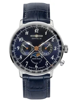 Sale zeppelin-uhren Zeppelin, Lz129 Hindenburg Mondphase, men's watch